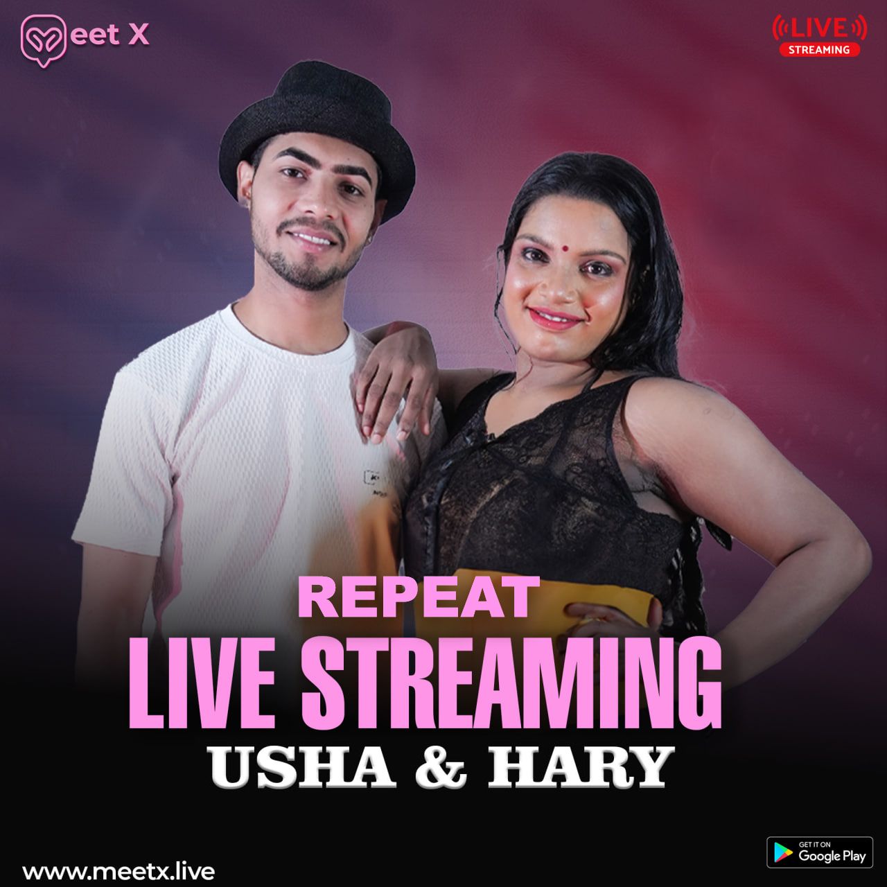 Ushaprabha And Harry (2024) Hindi MeetX Live Video